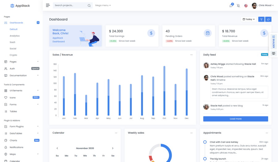 Light Bootstrap 5 Dashboard Theme