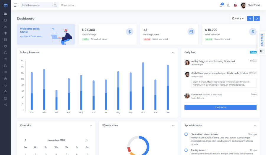 Compact Sidebar Bootstrap 5 Dashboard Theme